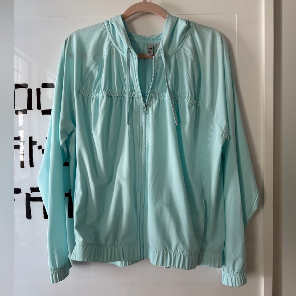 Zella Aqua hooded Bomber Jacket